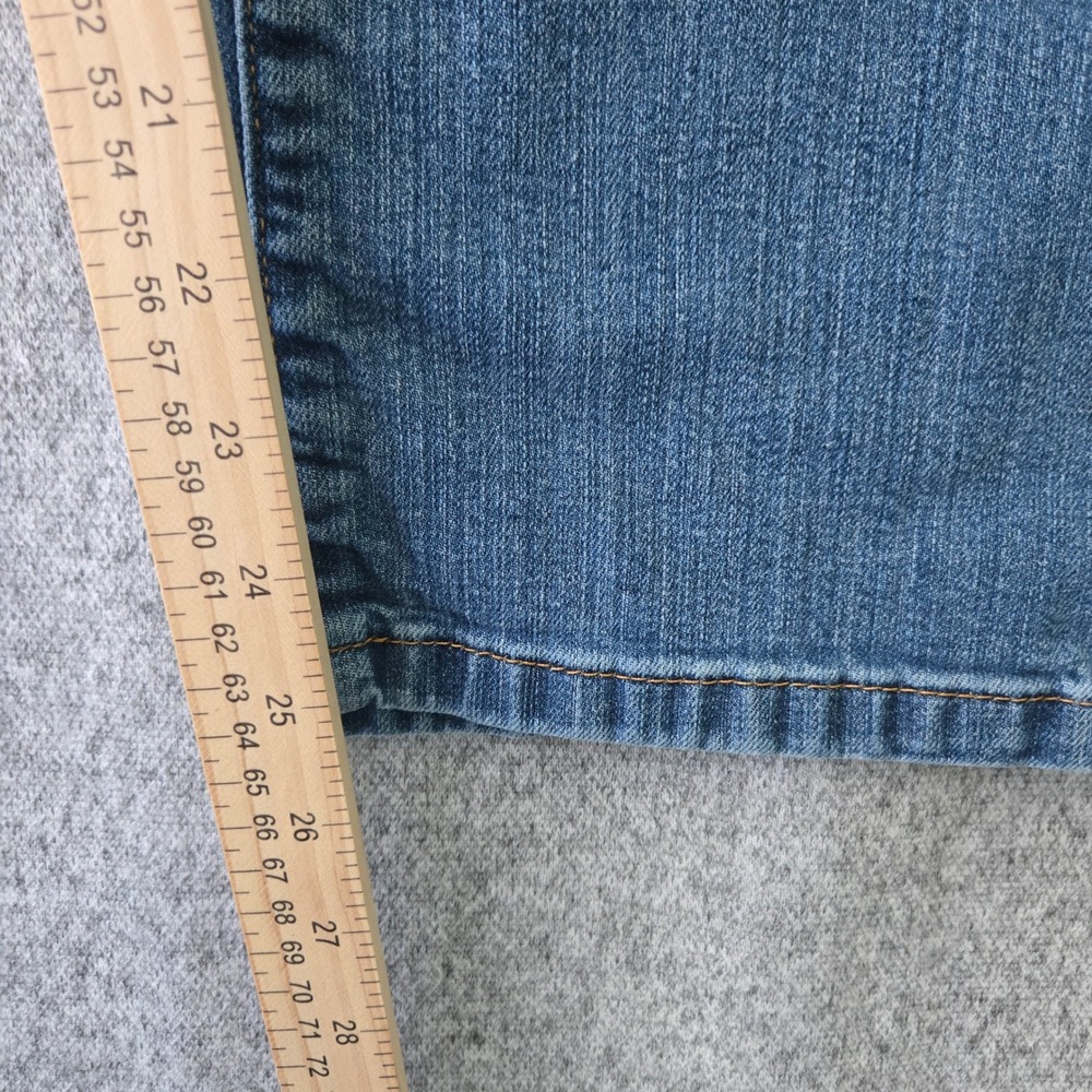 LL Bean Classic Fit Straight Leg Jeans Womens 14 Petite Blue Stretch 500328 - Picture 11 of 11